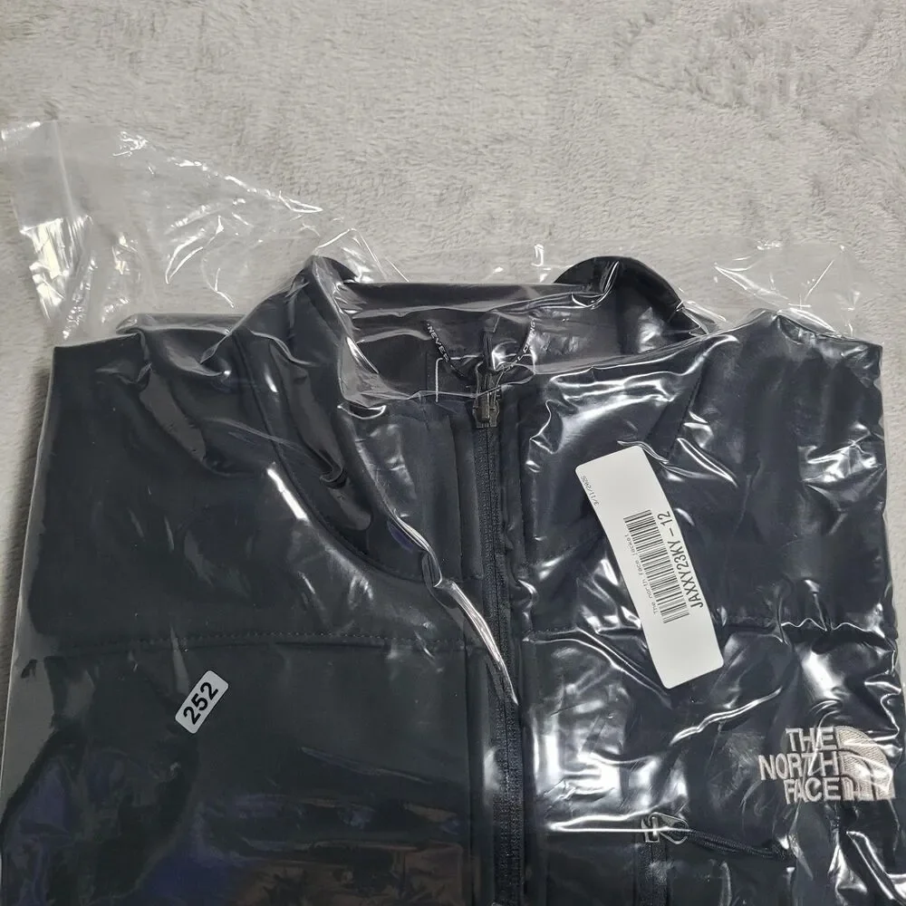 The North Face Softshell Jacket Mens Large Black Full Zip Stand Collar Hiking